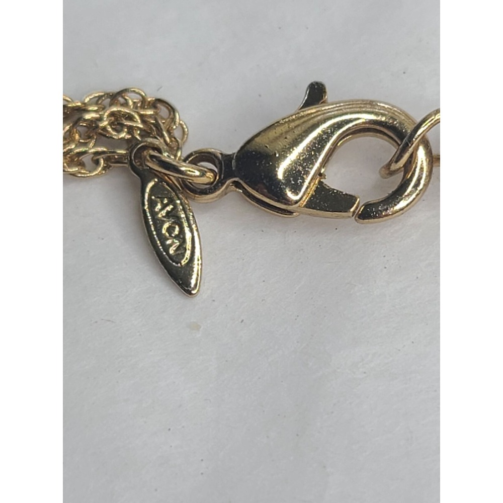 Vintage Avon Goldtone Multi Strand Necklace & Earring Set With Twisted Design - Picture 5 of 6
